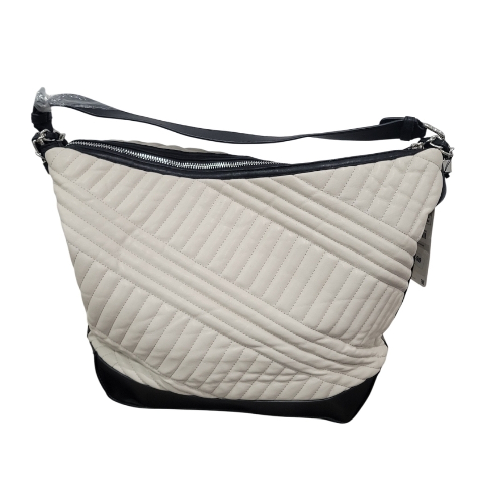 NWT - Zara Black & White Shoulder Bag - Size Medium